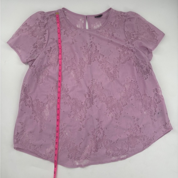 Torrid Lavender Lace Blouse - Picture 11 of 13